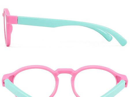 Jm Gafas de bloqueo de luz azul redondas para niños Online now