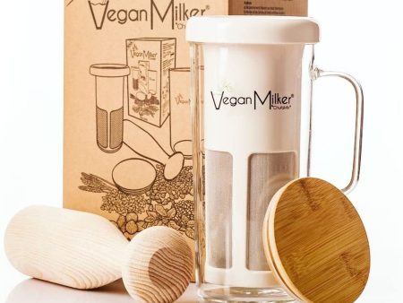 Vegan Milker by Chufamix. utensilio para hacer leches vegetales a partir de cualquier semilla.1 litro en 1 minuto. Mortero de madera. Made in Spain. EBook de Recetas (en la web Chufamix) (Soul) Reacondicionado For Sale