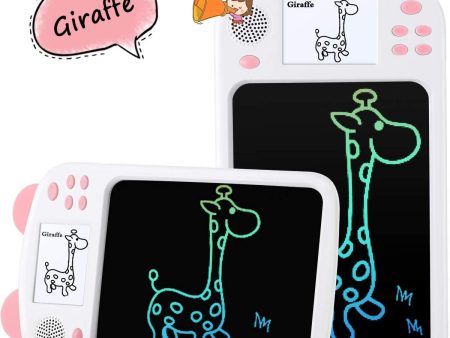 Agptek - Tablet de escritura LCD para niños, 8, 5 pulgadas, pizarra mágica colorida, tabla de dibujo con pantalla y lectura de palabras, tableta gráfica USB recargable portátil rosa Reacondicionado Online Sale