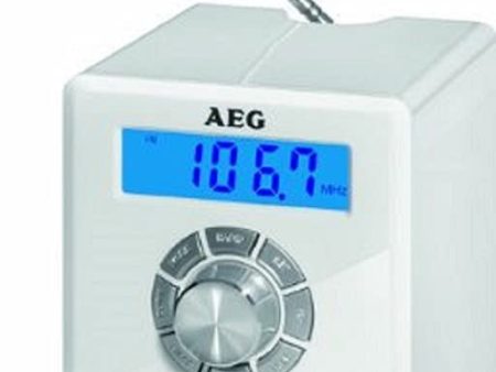 AEG MR 4139 Bluetooth Mono Radio (emisor Memoria 20, Pantalla LCD, AUX-IN, sintonizador FM, función de Alarma), Color Blanco Sale